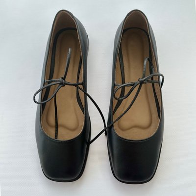 Ballet flats with a bow, 37, Black