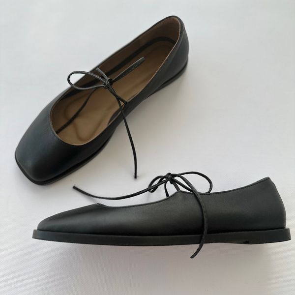 Ballet flats with a bow, 37, Black